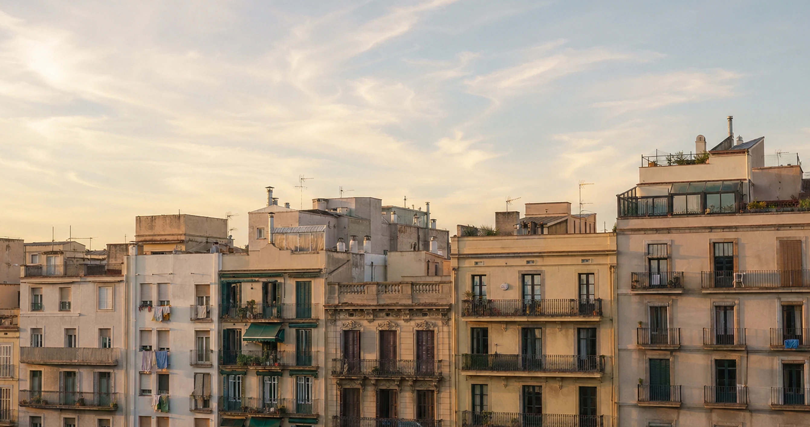 Residential buildings in Barcelona